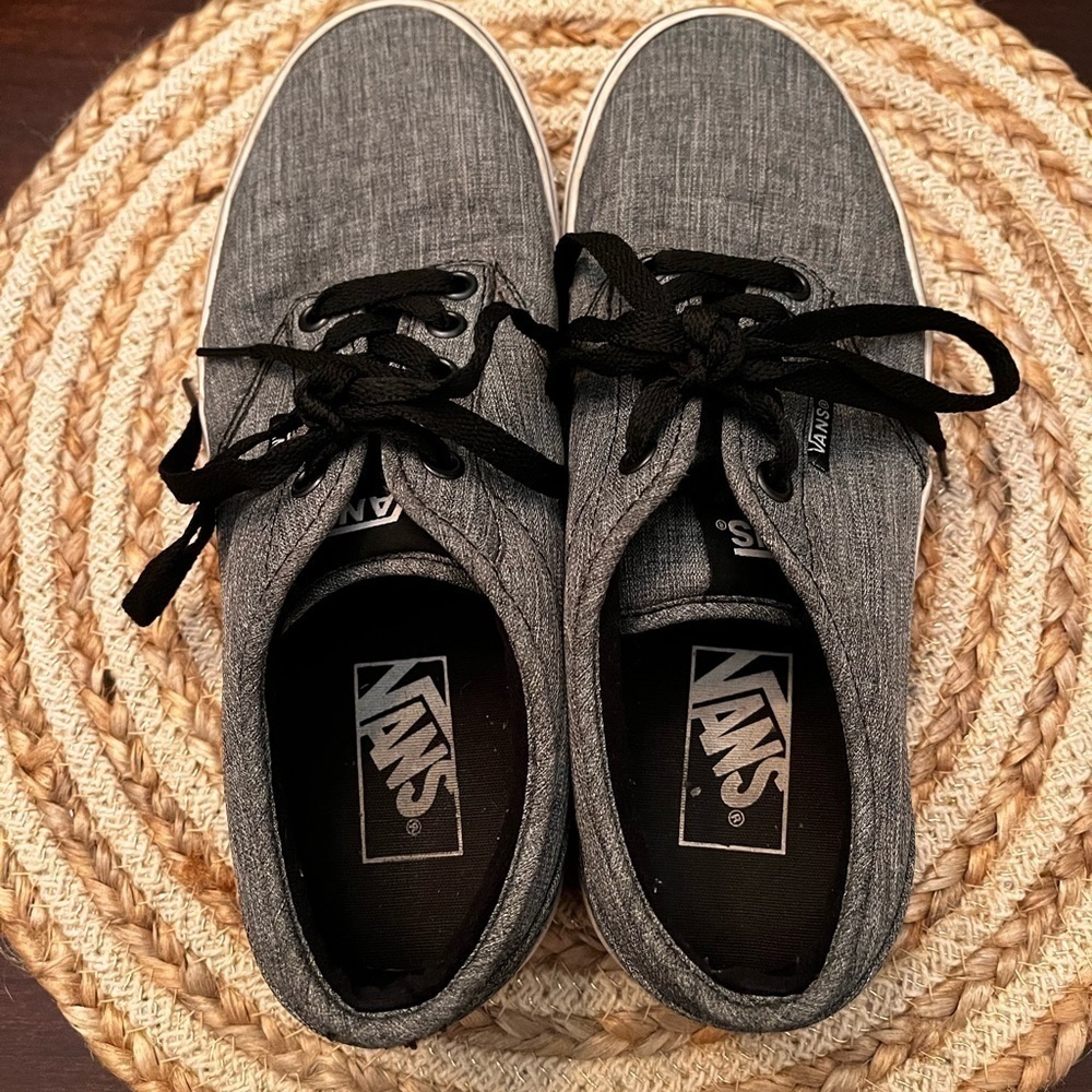 Vans Gray Sneakers with Black Laces - Picture 2 of 10